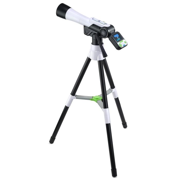 V-Tech 80-614522 Telescopio Multimedia Pantalla Color, 200 Vídeos NASA/ESA, Trípode, 20 Tarjetas Planetas +7 años 1