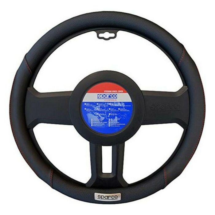 Sparco SPC1113BK Funda Volante C1113 Negro para Coche