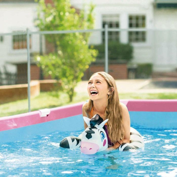 Piscina desmontable rectangular iscina small frame familiar rosa (capacidad 1662 litros) 220x150x60 cm. 2 Piscina desmontable rectangular iscina small frame familiar rosa (capacidad 1662 litros) 220x150x60 cm. 2