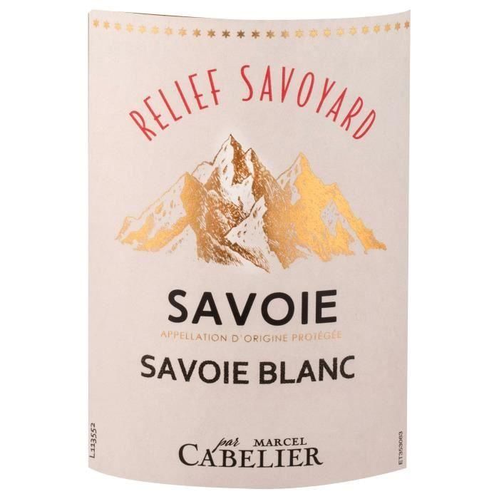 Relief Savoyard By Marcel Cabelier 2022 Savoie - Vino blanco de Saboya 1 Relief Savoyard By Marcel Cabelier 2022 Savoie - Vino blanco de Saboya 1