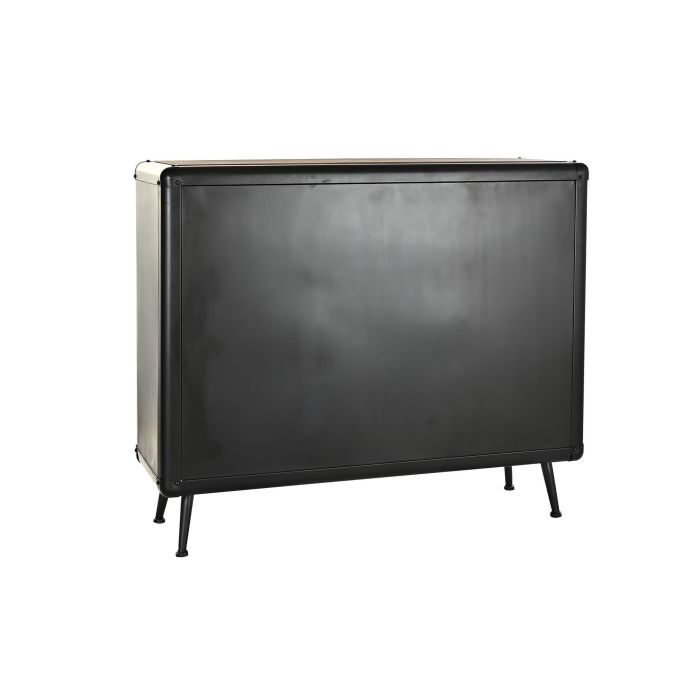 Cajonera Loft DKD Home Decor Negro Marron 42 x 96 x 114 cm 5