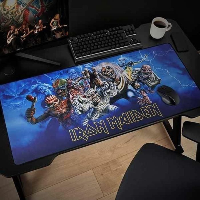 Subsonic SUB3701221702748 Alfombrilla de ratón XXL Iron Maiden 90x40cm, Alfombrilla de escritorio para juegos, Licencia oficial 4