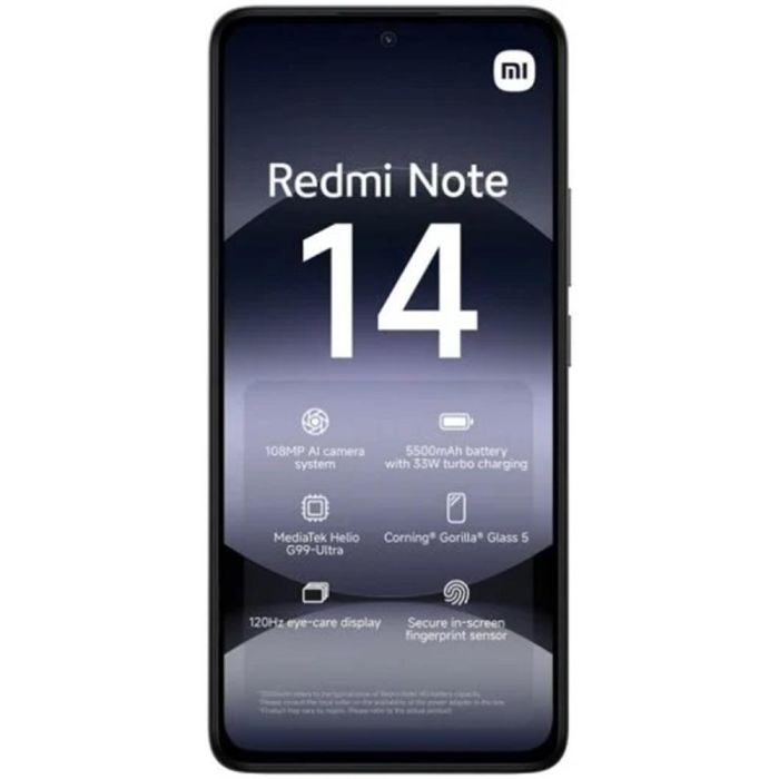 XIAOMI Redmi Note 14 Smartphone MZB0IKVEU 6,67" AMOLED 8GB RAM 256GB ROM Midnight Black 1