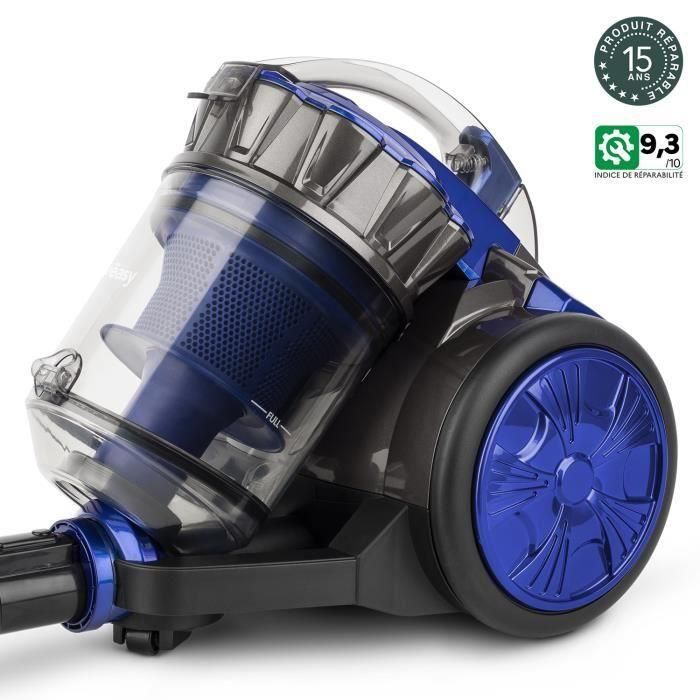 Weasy WS14 Aspiradora multiciclónica sin bolsa, Filtro HEPA, 2 L, Recipiente extraíble, Tubo telescópico, 2 Accesorios, Clase A 1 Weasy WS14 Aspiradora multiciclónica sin bolsa, Filtro HEPA, 2 L, Recipiente extraíble, Tubo telescópico, 2 Accesorios, Clase A 1