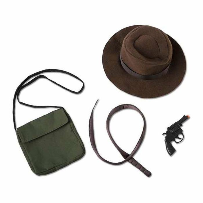 Disfraz yo quiero ser arqueólogo/a sombrero, chaqueta con camisa, cinturón, pistolera, pistola, látigo y bolsa talla 3-5 y 5 Disfraz yo quiero ser arqueólogo/a sombrero, chaqueta con camisa, cinturón, pistolera, pistola, látigo y bolsa talla 3-5 y 5