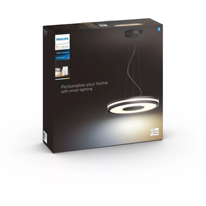 Philips Hue White Ambiance Being Pendelleuchte Schwarz 3000lm inkl DS 3