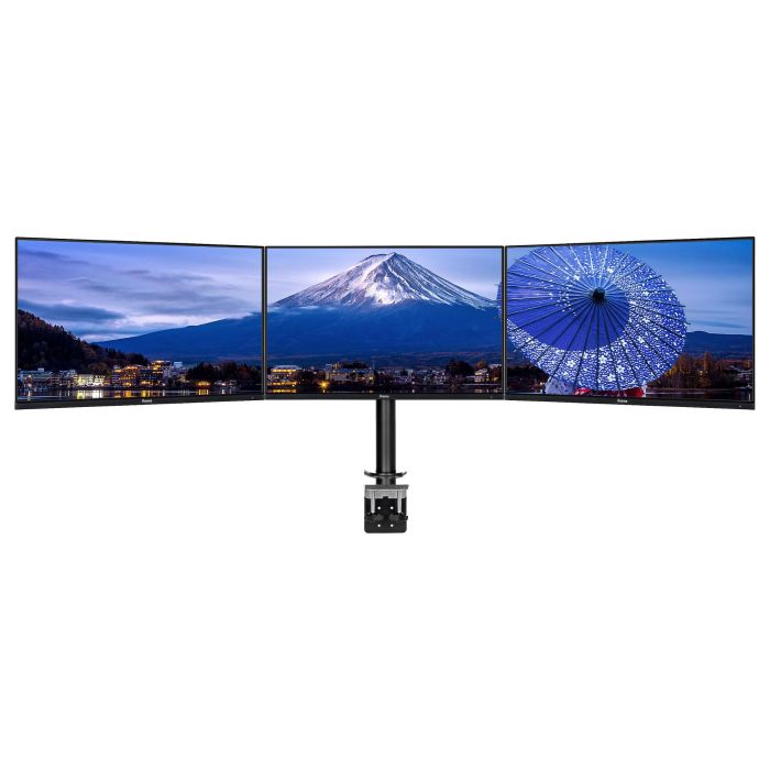 iiyama DS1003C-B1 Soporte Flexible para Escritorio, Abrazadera, 3 Pantallas, 30kg, 10-27 Pulgadas 3