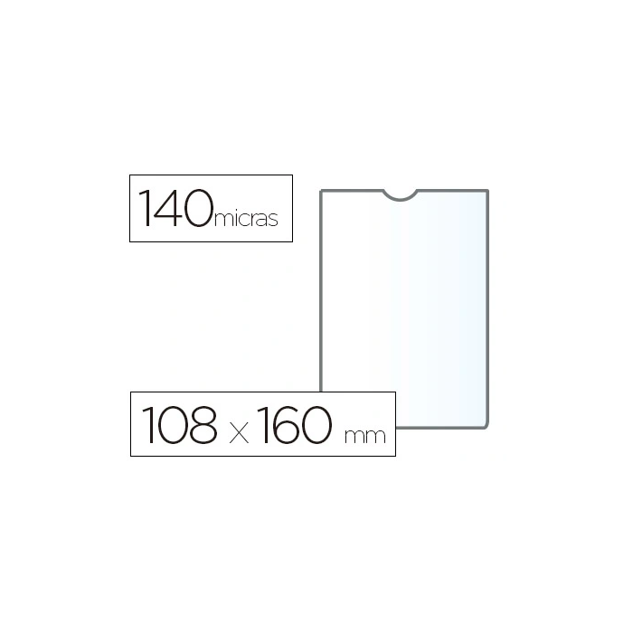 Esselte Funda Portadocumentos Plástico Transparente PVC Cristal 140 micras Tamaño 108x160 mm 0 Esselte Funda Portadocumentos Plástico Transparente PVC Cristal 140 micras Tamaño 108x160 mm 0
