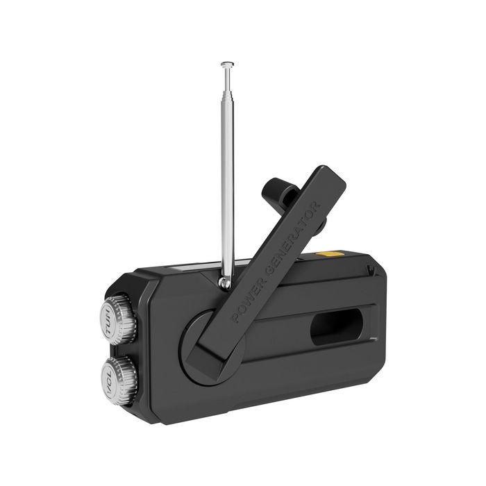 Sandberg 2000 Radio All-in-1 Supervivencia Compacta y Robusta, Powerbank, Altavoz, Linterna, Carga Solar y Manivela 8