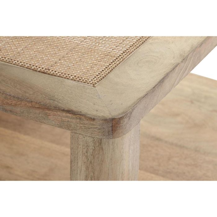 Mesa de Centro DKD Home Decor Marrón claro Madera de mango 76 x 76 x 45 cm 2