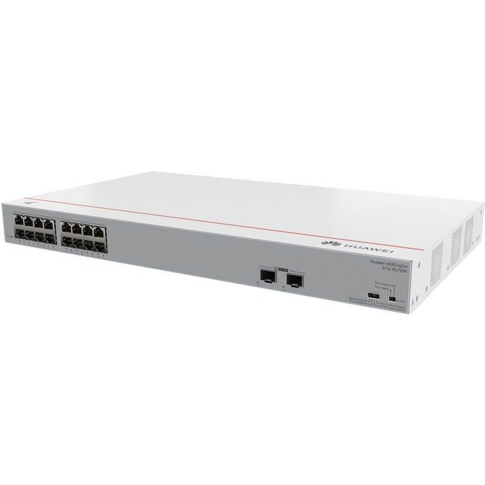 HUAWEI eKit S110 Switch 16x 10/100/1000BASE-T Puertos, 2x GE SFP Puertos, PoE+, AC Power 1