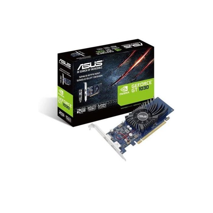 Tarjeta Gráfica Asus GeForce GT 1030/ 2GB GDDR5/ Compatible con Perfil Bajo Tarjeta Gráfica Asus GeForce GT 1030/ 2GB GDDR5/ Compatible con Perfil Bajo