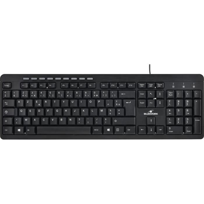 Bluestork BS-KB-MEDIAFIRST Teclado Multimedia con 10 Teclas, Diseño Elegante y Compacto, Membrana de Alta Calidad para Windows 2 Bluestork BS-KB-MEDIAFIRST Teclado Multimedia con 10 Teclas, Diseño Elegante y Compacto, Membrana de Alta Calidad para Windows 2