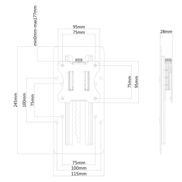 Adaptador Neomounts FPMA-LIFT100BLACK 27" 13" 8 kg 1 Adaptador Neomounts FPMA-LIFT100BLACK 27" 13" 8 kg 1