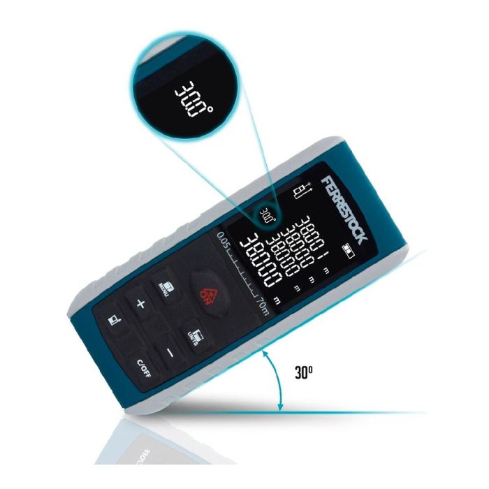 Medidor Ferrestock Láser 70 m 3 Medidor Ferrestock Láser 70 m 3