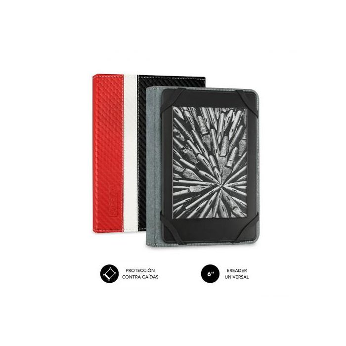 SUBBLIM Funda Ebook 6" Rojo