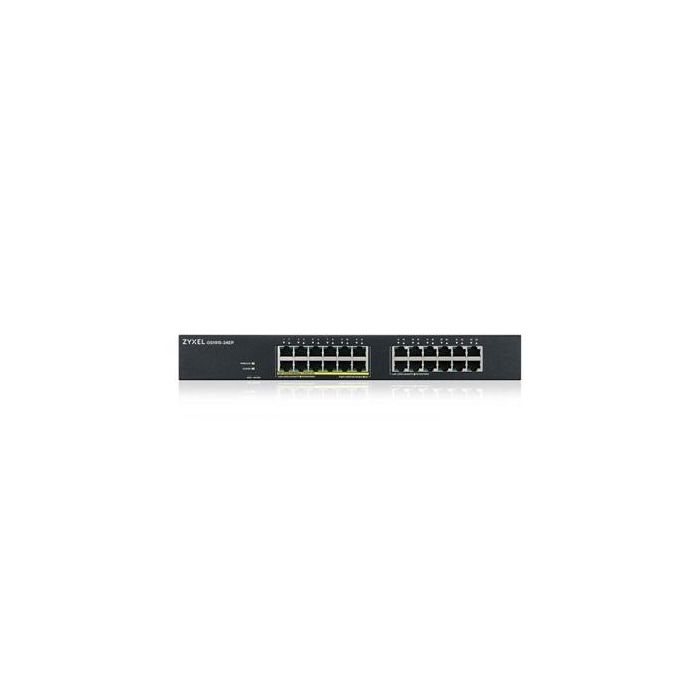 Zyxel GS1915-24EP-EU0101F Switch Gestionado 24 Puertos Gigabit, 12 PoE, 130W, Rack/Desktop, Sin Ventilador, Smart Hybrid Mode