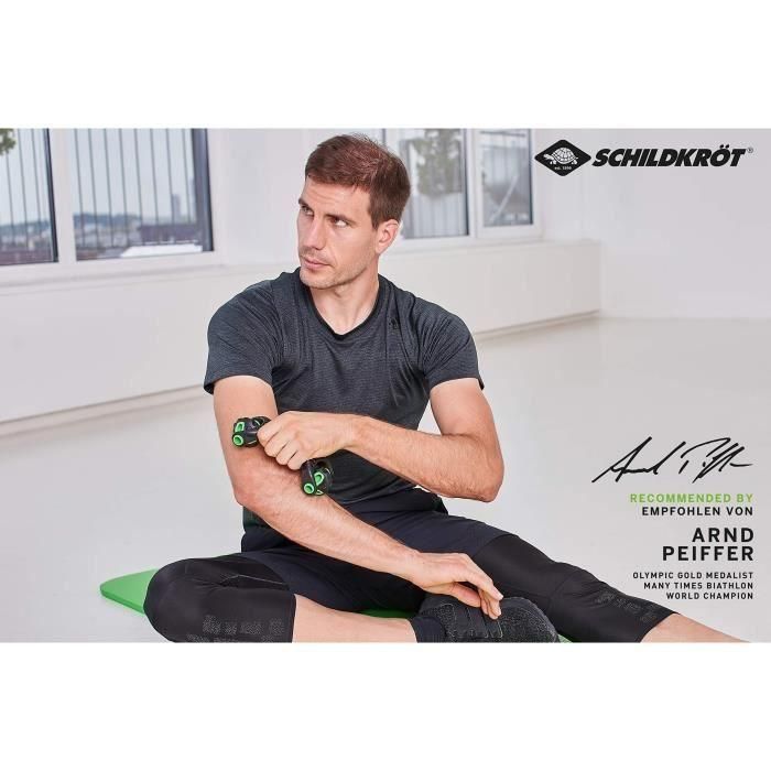 Schildkröt Fitness rodillo de masaje 19 cm polipropileno negro/verde 4 Schildkröt Fitness rodillo de masaje 19 cm polipropileno negro/verde 4