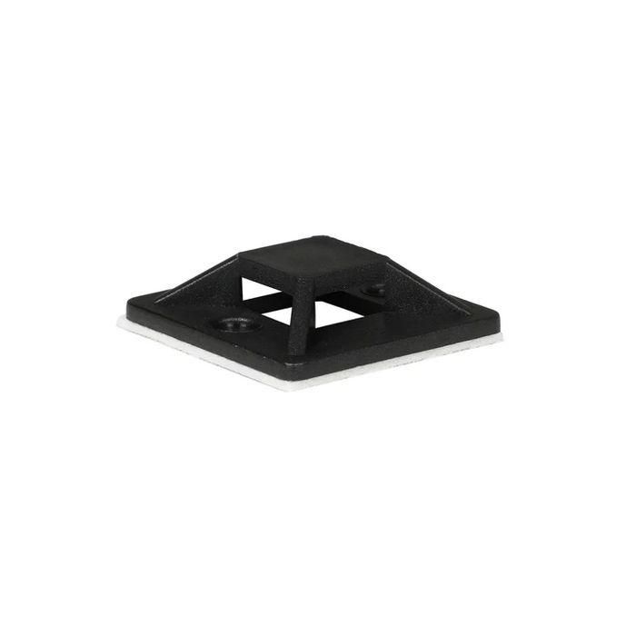 Lanview Self-adhesive Zip Tie Mounts, 25mm x 25mm, 50pcs, Black Lanview Self-adhesive Zip Tie Mounts, 25mm x 25mm, 50pcs, Black