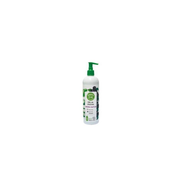 HAPPYBIO Cosmetics Gel Ducha Hidra-Natur Aloe Vera y Acai 450 ml, Vegano, Ecológico Ecocert, Piel Cuidada