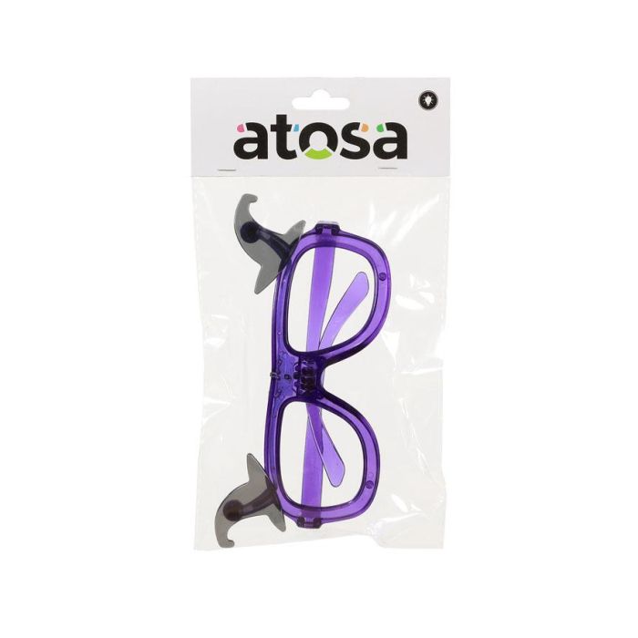 Gafas de Halloween con Gorros de Bruja y Luz LED para Disfraz Divertido - Accesorio Violeta 2