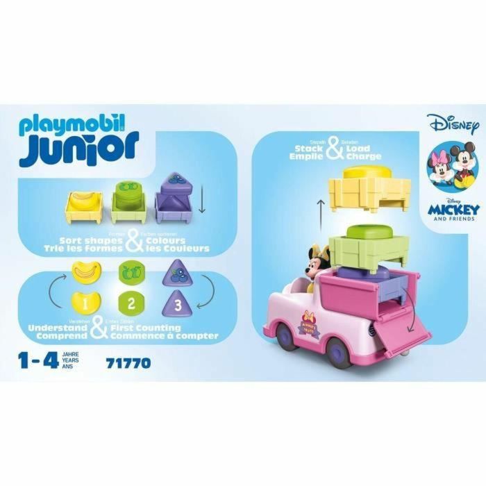 Playmobil Junior 71770 Disney Minnie con carrito de frutas, 8 piezas, para 12 meses+ 1 Playmobil Junior 71770 Disney Minnie con carrito de frutas, 8 piezas, para 12 meses+ 1