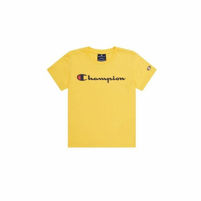 Camiseta de Manga Corta Infantil Champion Crewneck Amarillo 13-14 Años 0 Camiseta de Manga Corta Infantil Champion Crewneck Amarillo 13-14 Años 0
