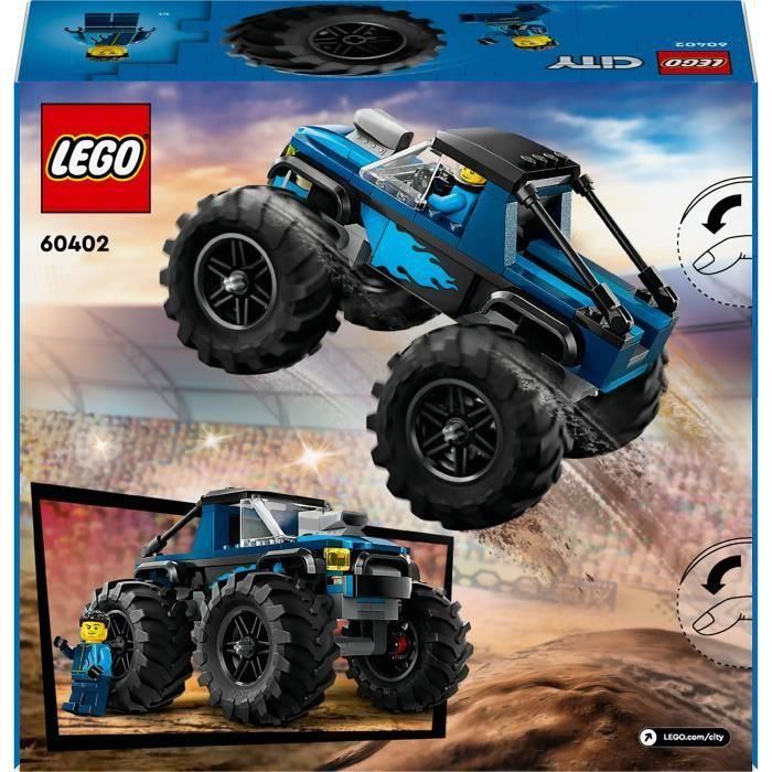 Juego de construccion monster truck azul lego city 5