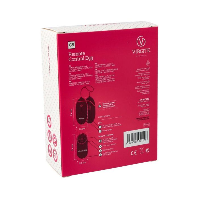 Huevo Vibrador Virgite Azul 4 Huevo Vibrador Virgite Azul 4