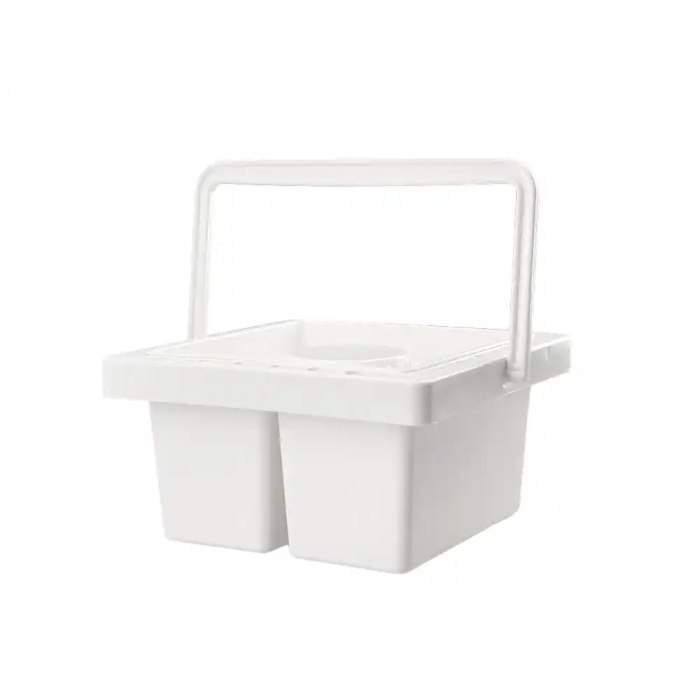 Liderpapel Cubo Limpiador de Pinceles de Plástico con Asa Transportable 13x13x9 cm Utiles Manualidades 2