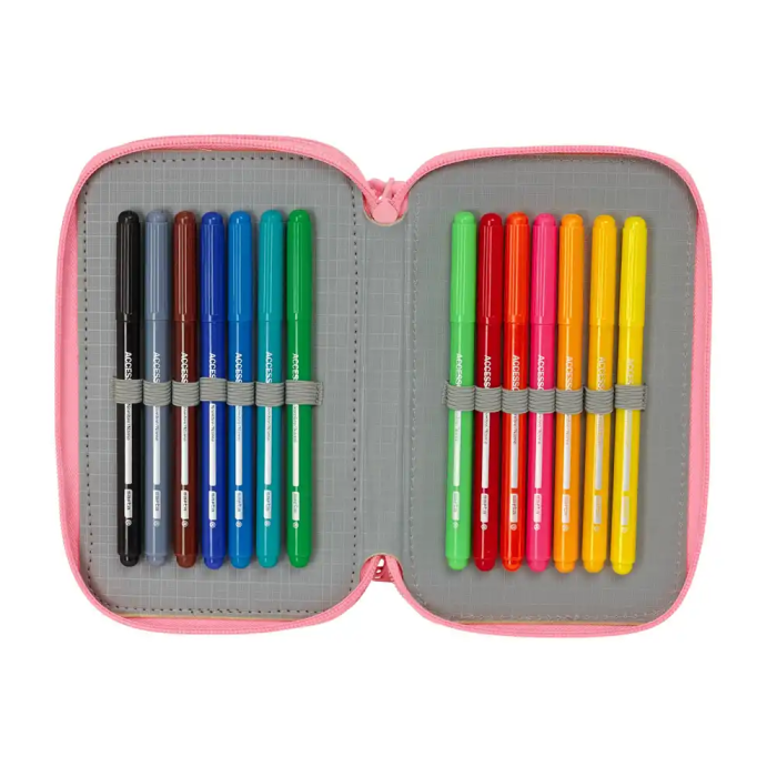 Estuche Escolar con Accesorios Moos Passion Multicolor 12,5 x 19,5 x 5,5 cm 37 Piezas 5