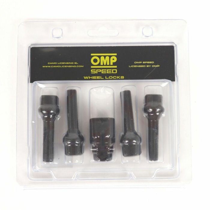 Tornillos Antirrobo OMP OMPS09851201 M12 x 1,25 4 uds Negro 1