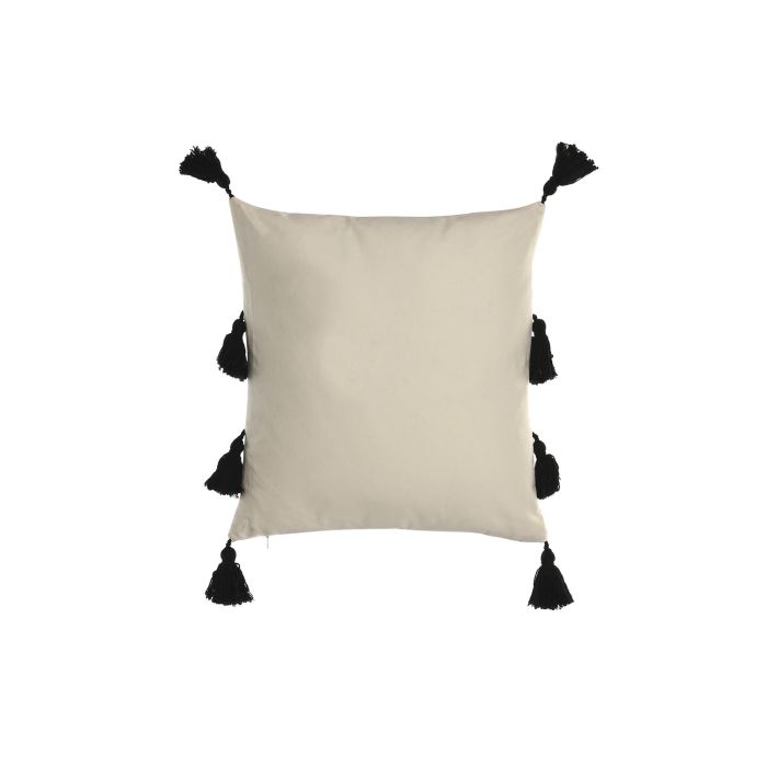 Cojin Urban DKD Home Decor Blanco Negro 45 x 45 cm (2 Unidades) 3 Cojin Urban DKD Home Decor Blanco Negro 45 x 45 cm (2 Unidades) 3