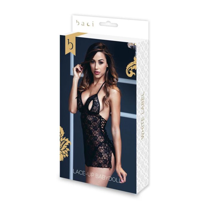 Picardías de Encaje Negro Talla Única Baci Lingerie BW3103 Negro Talla única 0 Picardías de Encaje Negro Talla Única Baci Lingerie BW3103 Negro Talla única 0