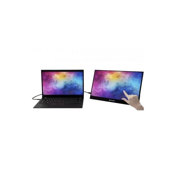 Verbatim PMT-15 Monitor Portátil Táctil 15.6" Full HD 1920x1080 IPS USB-C HDMI HDR Carcasa Aluminio Negro 1 Verbatim PMT-15 Monitor Portátil Táctil 15.6" Full HD 1920x1080 IPS USB-C HDMI HDR Carcasa Aluminio Negro 1
