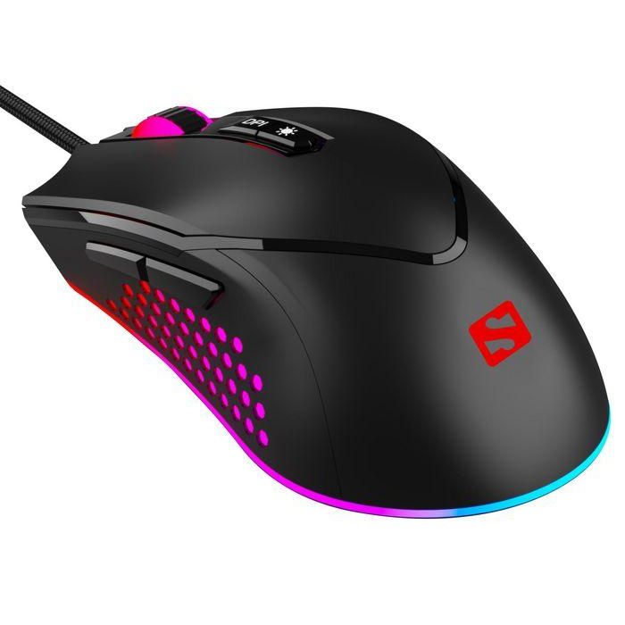 Sandberg Azazinator Mouse Gaming 6400 DPI RGB Programable Alta Precisión para Jugadores con Diseño Universal Ergonómico Sandberg Azazinator Mouse Gaming 6400 DPI RGB Programable Alta Precisión para Jugadores con Diseño Universal Ergonómico