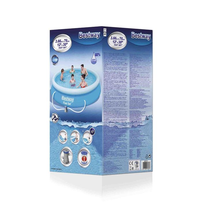 Bestway Piscina Hinchable Aro con Depurador 366x76 cm Jardin 57274 4