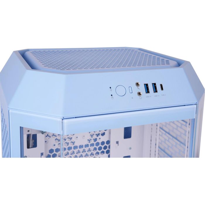Thermaltake The Tower 250 Hydrangea Blue Caja de PC Mini Tower con Pantalla LCD 3.9" y Soporte Discos Duros 2.5/3.5" 3