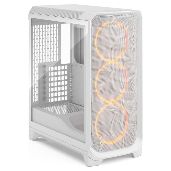 Fractal Design Meshify 3 White RGB TG Light Tint Caja de PC con Panel de Vidrio Templado e Iluminación RGB 6