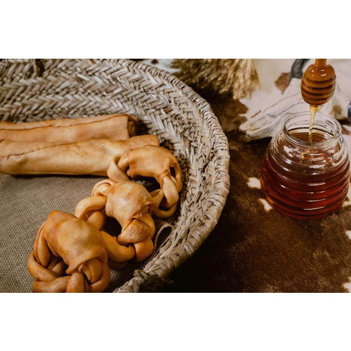 Snackys Masticable para Perro Donut Trenzado 12 cm Sabor Miel 5