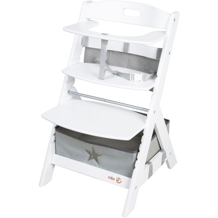 Roba ROB4005317341477 Trona Convertible Liv Up de 6 meses a 70 kg con Organizador – Blanca