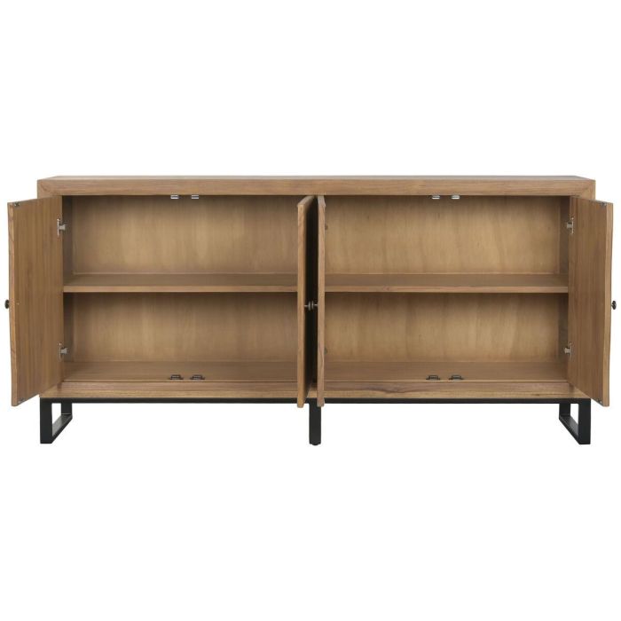 DKD Home Decor Buffet Tropical de Madera de Teca y MDF, Mueble Aparador para Salón Comedor - 180 cm Ancho x 85 cm Alto x 40 cm Fondo 1