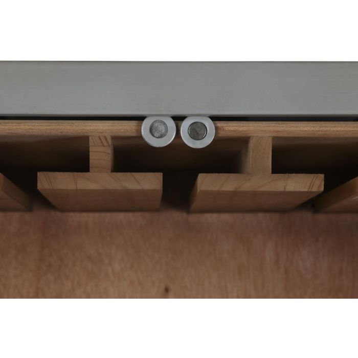 DKD Home Decor Botellero Vintage Gris Metal y MDF 41 x 157.5 x 76.5 cm 8