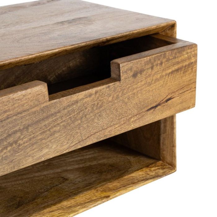 Mesita Flotante Miel Madera de Mango 40 X 25 X 23 cm