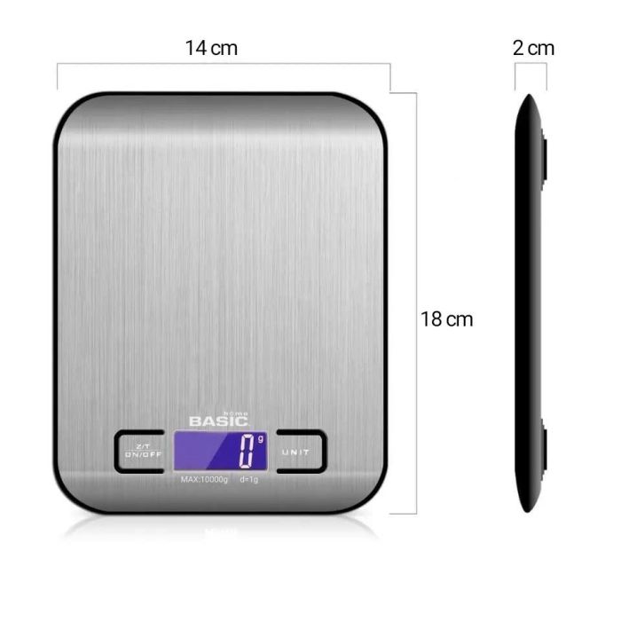 Bascula Cocina Digital 10Kg Basic Home (12 Unidades) 9