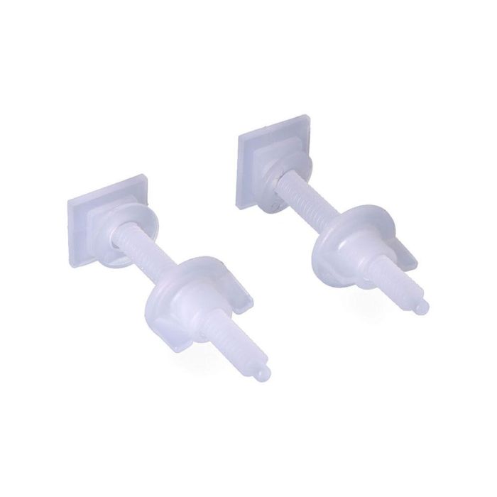 Edm Juego de tornillos para tapa wc 9 cm PVC 0 Edm Juego de tornillos para tapa wc 9 cm PVC 0