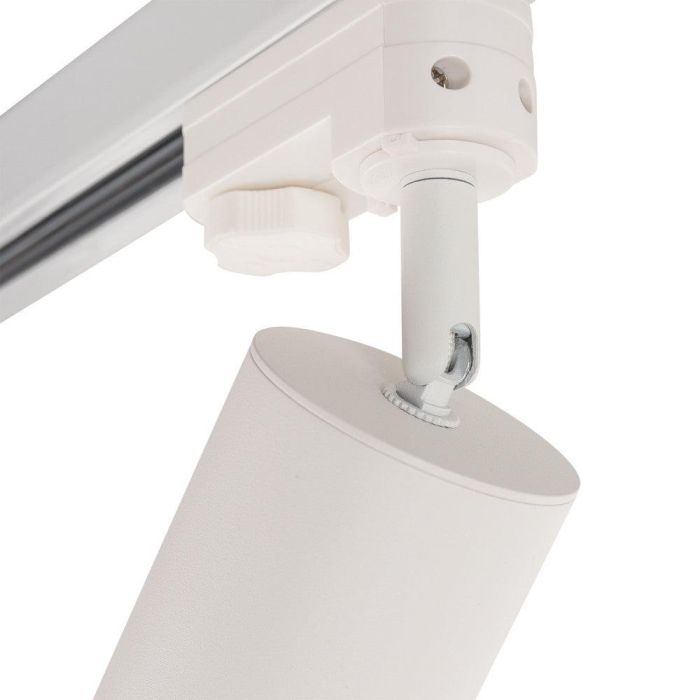 Foco de Carril Trifásico 10W COB Regulable Flicker Free Blanco 2700ºK [1916-TL-10W-T-WW] Blanco Cálido 2