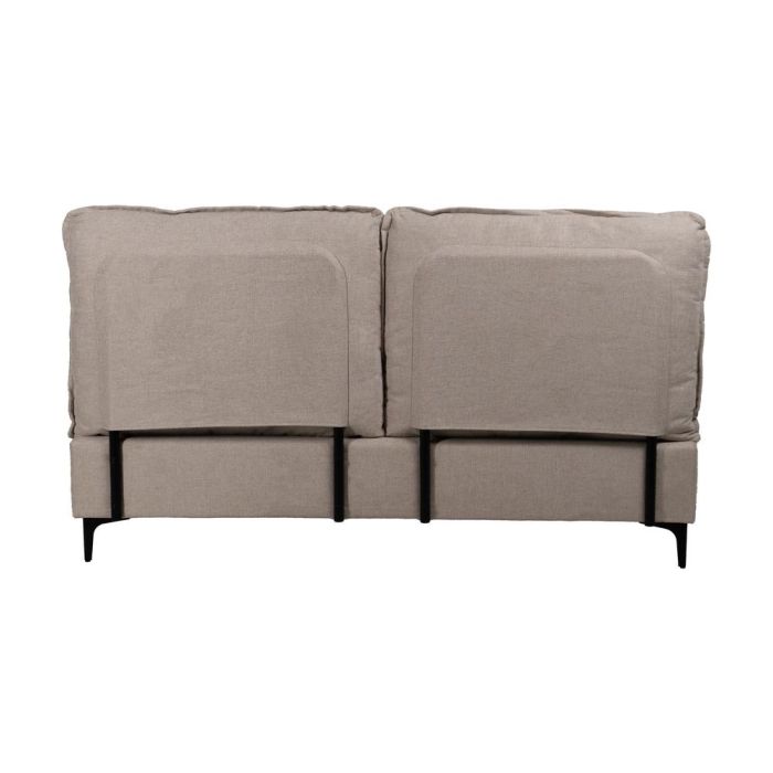 Cama Beige Tejido Dormitorio 163 X 215 X 93 cm