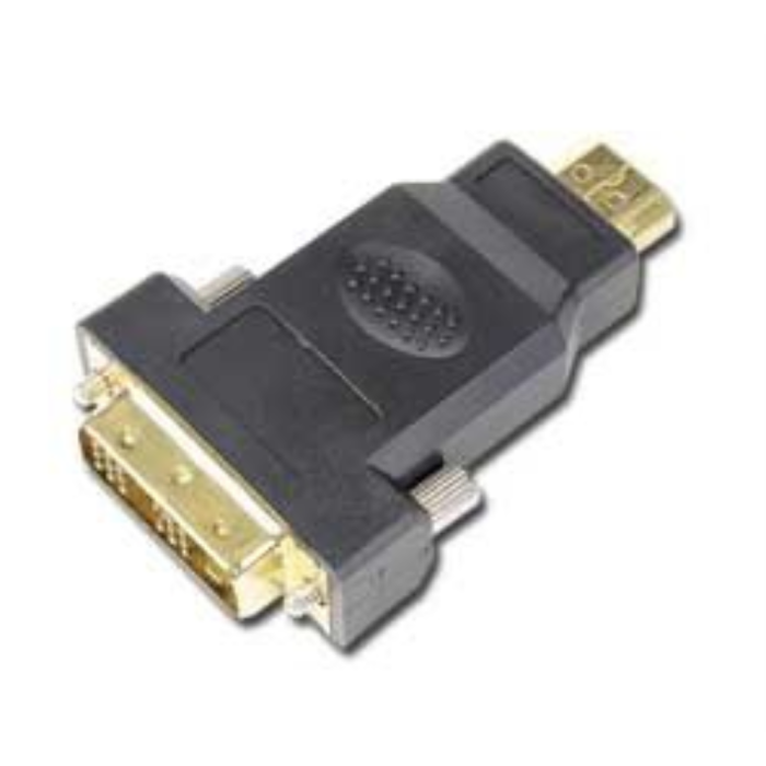 Gembird Adaptador HDMI Macho a DVI Macho con Tornillos de Montaje y Contactos Chapados en Oro Negro