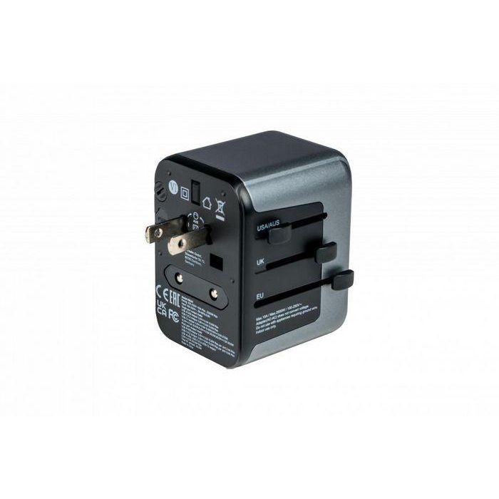 Verbatim Uta-03 Adaptador Universal De Viaje Con 1 Puerto Usb-C - 2 Puerto Usb-A - 2 Puerto Usb-C 11